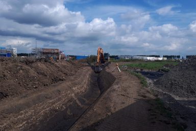 Grondverzet sloot graven Almere Russcher