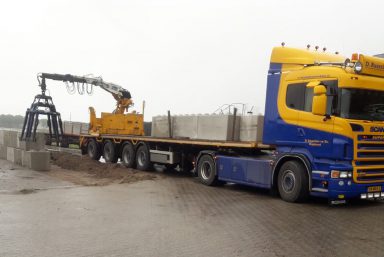 Stapelblokken restbeton leveren plaatsen Mastenbroek